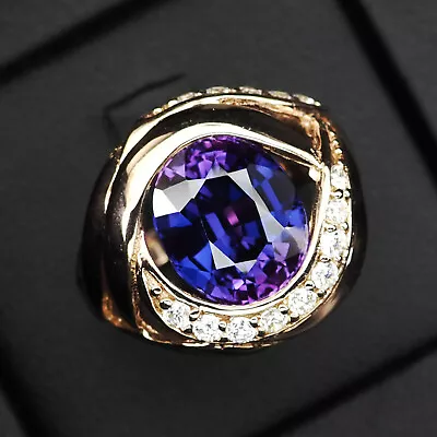 Gorgeous Lavender Sapphire Rare 7Ct 925 Sterling Silver Handmade Rings Size 7.75 • $24.99