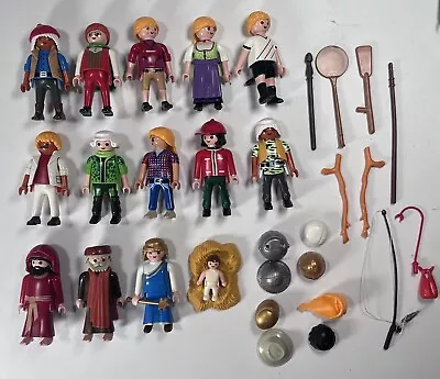 Playmobil Figures Mixed Lot Baby Wise Men Paramedic Bar Maid + Accessories • $14.99