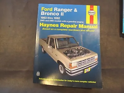 Haynes 1983-1992 Ford Ranger & Bronco II Repair Manual #36070 • $15