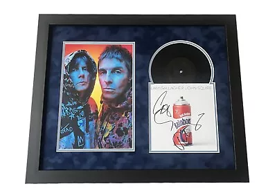 Signed Liam Gallagher John Squire Framed Just Another Rainbow Vinyl Video Proof • £600