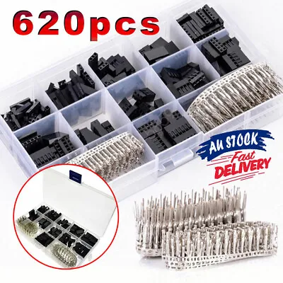 $24.80 • Buy 620X Male Jumper Pin Dupont Pin Crimp  Wire Housing Kit Header Female Connector