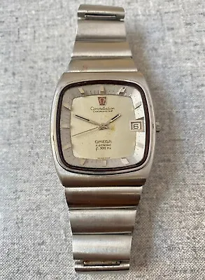 OMEGA Electronic Constellation Chronometer F300hz Men's Watch Vintage White Dial • $300