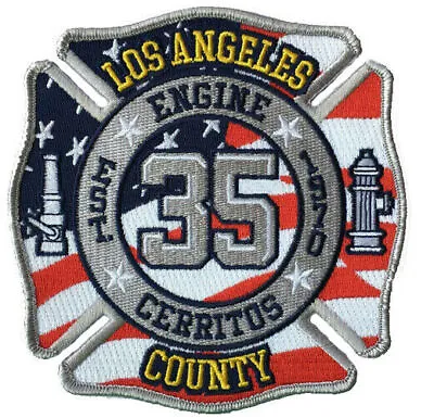 LA County Fire Station 35 Cerritos Est. 1970 - NEW Fire Patch • $6.95