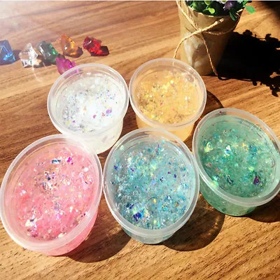 $11.43 • Buy Mermaid Clear Glitter Slime Kids Toy Stretchy Best Quality, Slimes E&