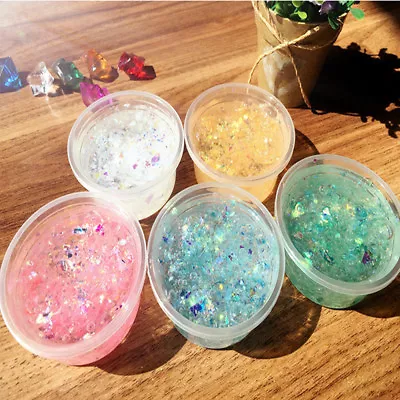 $11.43 • Buy Mermaid Clear Glitter Slime Kids Toy Stretchy Best Quality, Slimes E&