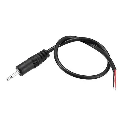 2.5mm Male Plug To Bare Wire TS 2 Pole Mono 3/32  Jack Audio Cable 0.25m2pcs • £4.20