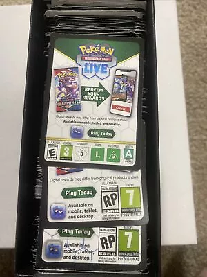 $1.99 • Buy Pokemon TCG Online Code Card Lot- 50 UNUSED Codes From Random Sets Sent Via Ebay