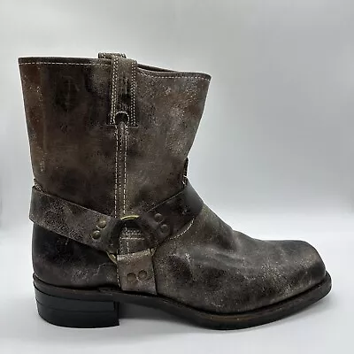 Frye Harness Boots Mens Size 12 Distressed Brown • $254.99