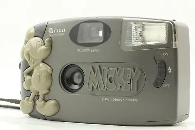 [Exc+5]  FUJI HI! Mickey Mouse Point &Shoot 35mm Film Camera From JAPAN • $30