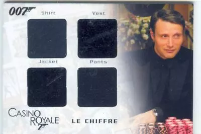 James Bond In Motion Quad Costume Card QC01 Le Chiffre • £279.99