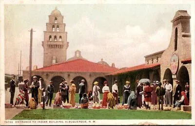 Entrance To Indiana Building Albuquerque New Mexico Old Postcard Unused B6 • $6.99