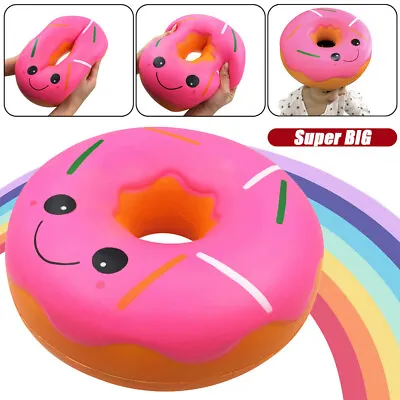 $45.25 • Buy Squishies Jumbo Giant Doughnut Slow Rising Fruit Scented Stress Relief Toys Gift