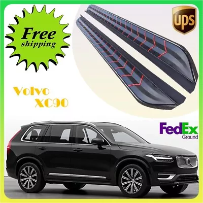 Fits Volvo XC90 2015-2024 2PCS Fixed Running Board Side Step Pedal Nerf Bar • $393.19