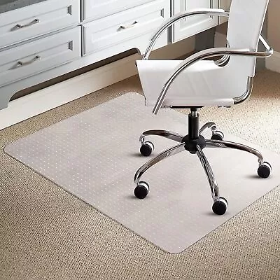 Home Office Chair Desk Mat Aid Safety Non Slip Floor Carpet Protector Plastic UK • £18.79