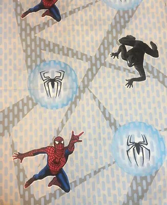 2007 Spider Man Movie Fabric 6 Yards Cotton Licensed Marvel Comics Crafts Quilts • $29.99