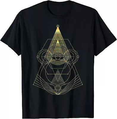 NEW LIMITED Geometric Shapes Circle Triangles Pattern - Sacred Geometry T-Shirt • $22.55