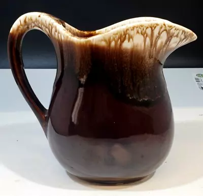 Vintage McCoy Pottery Brown Drip Glaze Pitcher Creamer 6 1/2” • $22.49