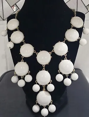 Vintage Lucite StatemenT HAUTE COUTURE BIB Designer Runway NECKLACE • $20