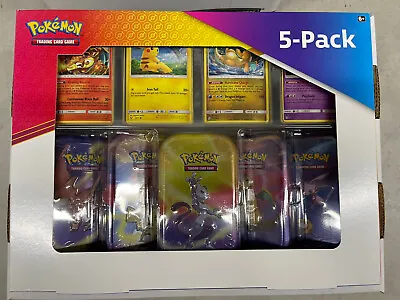 Pokemon TCG - Costco Canada Exclusive Kanto Powers 5-Pack Mini Tin Collection • $109.37