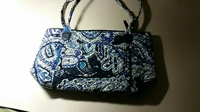 Vera Bradley Iconic Carson East West Tote DEEP NIGHT  Paisley NWT  • $35