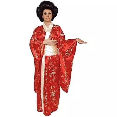 Geisha Red Kimono Japanese Madame Butterfly Asian Womens  Xlarge Costume (New) • $59.99