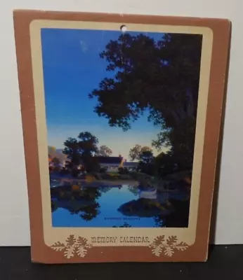 MAXFIELD PARRISH MEMORY CALENDAR  EVENING SHADOWS  Ca. 1953 Updated • $39