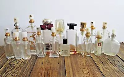 Vintage Lot 17 (Empty) Bottles Spray Splash Cologne Perfume Lanvin Adolfo Klein • $16.99