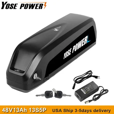 48V 1000W Hailong Battery Electric Bike Battery 48V Ebike Lithium Battery • $234.09