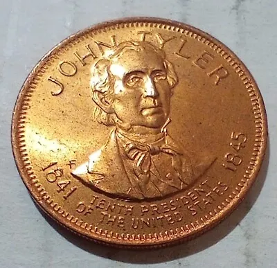 John Tyler 12th President Of The United States Of America Token Coin • $5.28