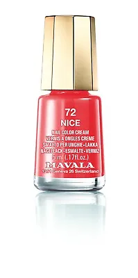 Mavala Free-of-12 Harmful Ingred Mini Nail Polish Nice Coral Red Orange • $8