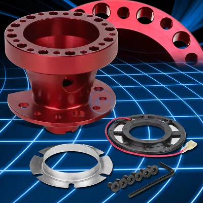 Red 6-Holes Steering Wheel Hub Adaptor For 88-91 Civic/CRX DA5 90-93 Integra • $16.13