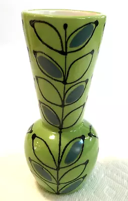 Mid Century Modern Scandinavian Pottery Vase MCM Heavy Ceramic Vase Botanical. • $39.95