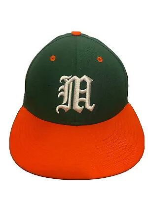 Miami Hurricanes NIKE Fitted Baseball Hat Cap Size 7  University RARE SCRIPT • $15.20