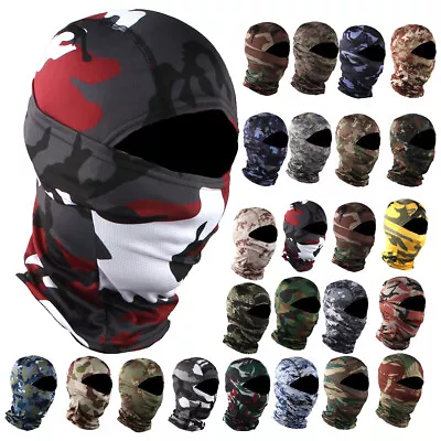 Camo Balaclava Face Mask UV Protection Ski Sun Hood Tactical Masks For Men Women • $8.69