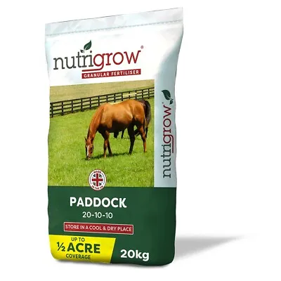 20kg Paddock Fertiliser 20-10-10 Horse Pony Fields Promote Grass Growth Npk • £34.99