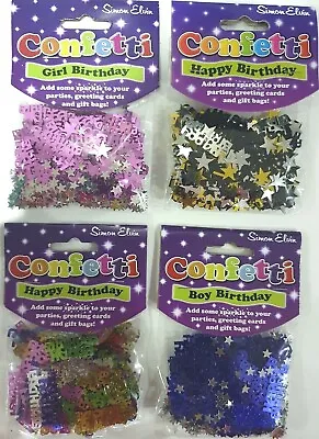 Happy Birthday Confetti Birthday Party Table Celebration Pink Black Blue Mix • £2.29