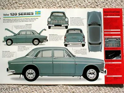 VOLVO 120 Series AMAZON SPEC SHEET/Brochure:19651966 • $12.99