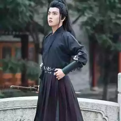 2024 Hanfu Men's Traditional Chinese Cosplay Costume Hanfu Shirt + Skirt Suit • £83.36