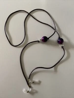 $15.95 • Buy Silk Cord Deep Purple  Eyeglass Spectacle Sunglass Chain Cord Holder
