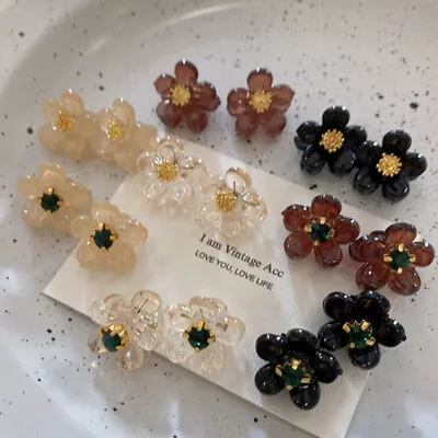 £1.61 • Buy Mini Hair Claw Clamps Small Flower Hair Clips Hair Claws Plastic Women Girls DIY