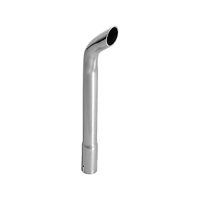Exhaust Stack Pipe Replacement For UNIVERSAL - 2-3/4  X 24   Curved Chrome • $74.98
