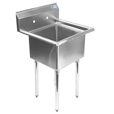 OPEN BOX - Commercial Stainless Steel Kitchen Utility Sink - 23.5  Wide • $142.99