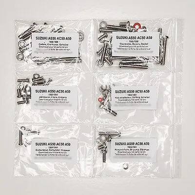 SUZUKI A50 AS50 AC50 1968-1980 Full Engine Stainless PHILLIPS Screw Kit  • $36.31