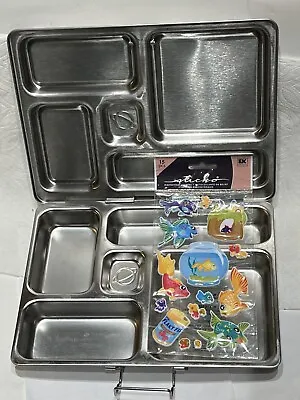 PLANETBOX Rover Stainless Steel Metal 5 Compartments Bento LUNCH BOX Planet Box • $29