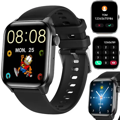 Waterproof Smart Watch Bluetooth Call Heart Rate Fitness Tracker For Android IOS • $21.99