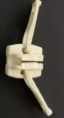 Nylon Plastic Zipper Slider - #10 CHUNKY  -WHITE Double Pull Tab - Non Locking • $9.90