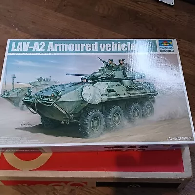 Trumpeter 1:35 Lav-a2 8x8 Wheeled Armored Vehicle Plastic Model Kit No. 01521 • $25