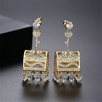 Indian Bell Drop Earrings Jhumka Jhumki Vintage Ethnic Bollywood Jewelry Party • $21.47