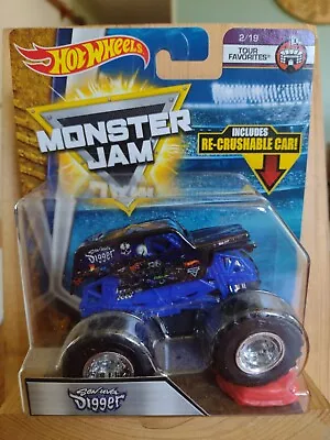 2017 SON -UVA DIGGER      Hot Wheels Monster Jam Truck  TOUR FAVORITES .  HW1 • $9.99