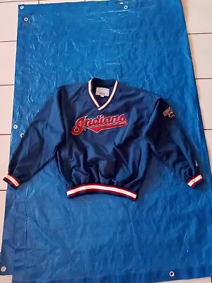 Vintage Starter Cleveland Indians Windbreaker Pullover Size Large • $39.97